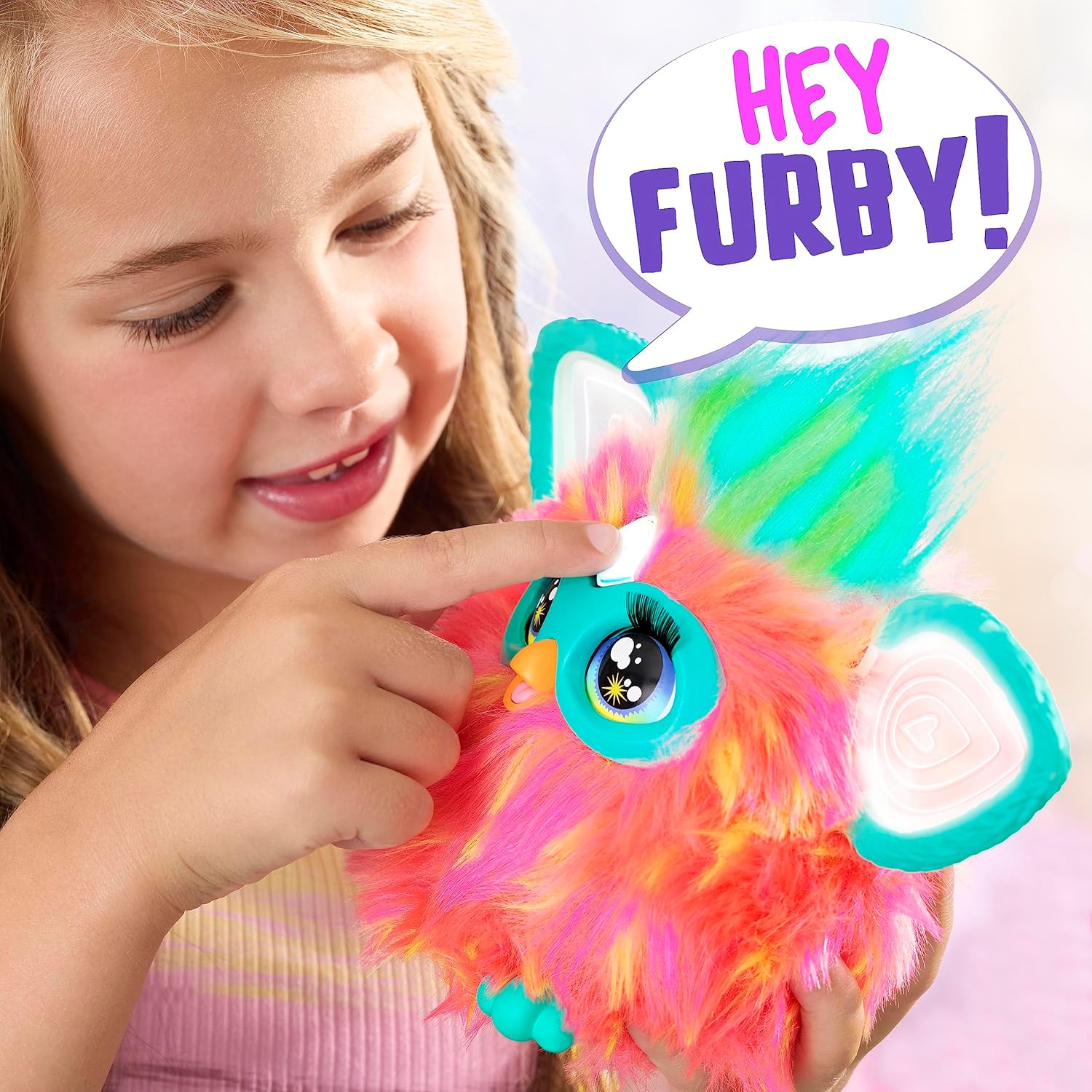 Furby, 15 Fashion Accessories, Interactive Plush Toys for 6 Year Old Girls & Boys & Up, Voice Activated Animatronic 24Hr Smart